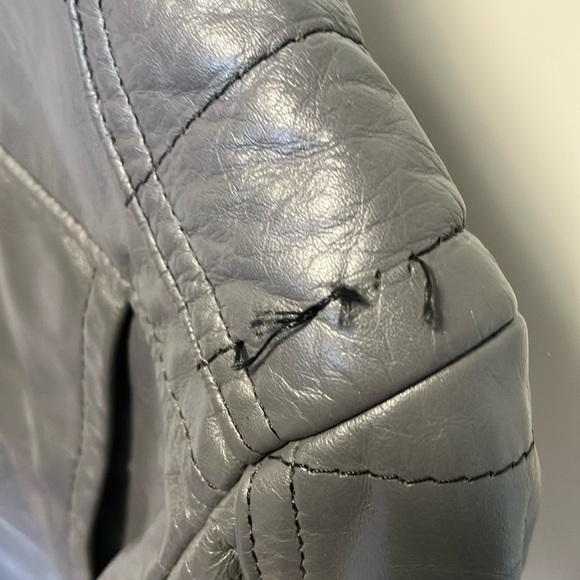 Brooks vintage motorcycle bomber grey Bomber Jacket made in usa size 32 - Picture 8 of 8